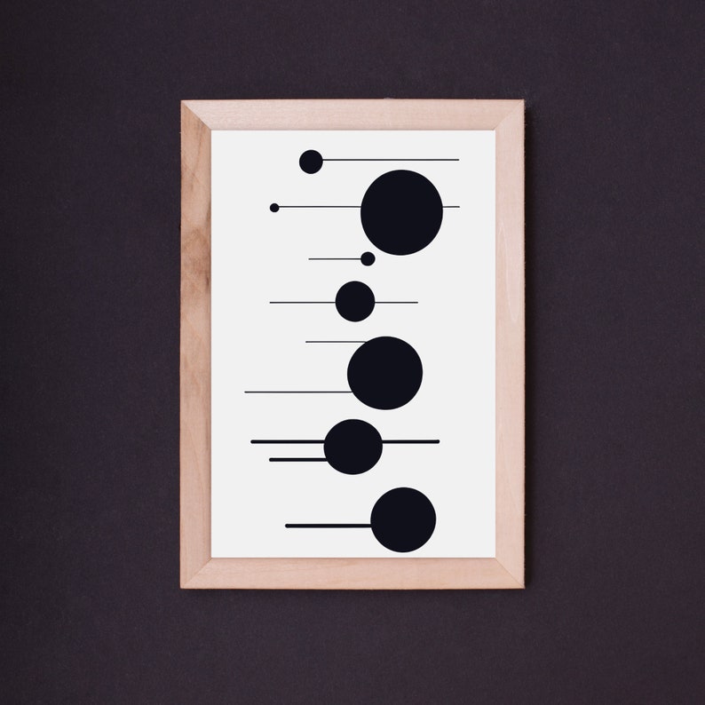 Printable Wall Art Abstract Black and White Wall Decor Minimalist ...