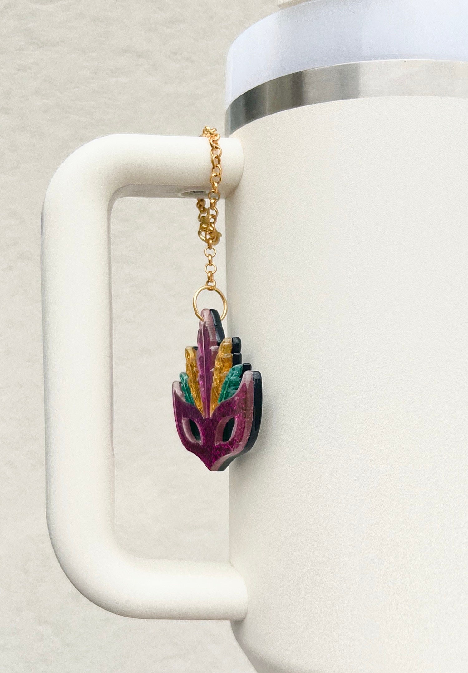 mardi gras charm necklace