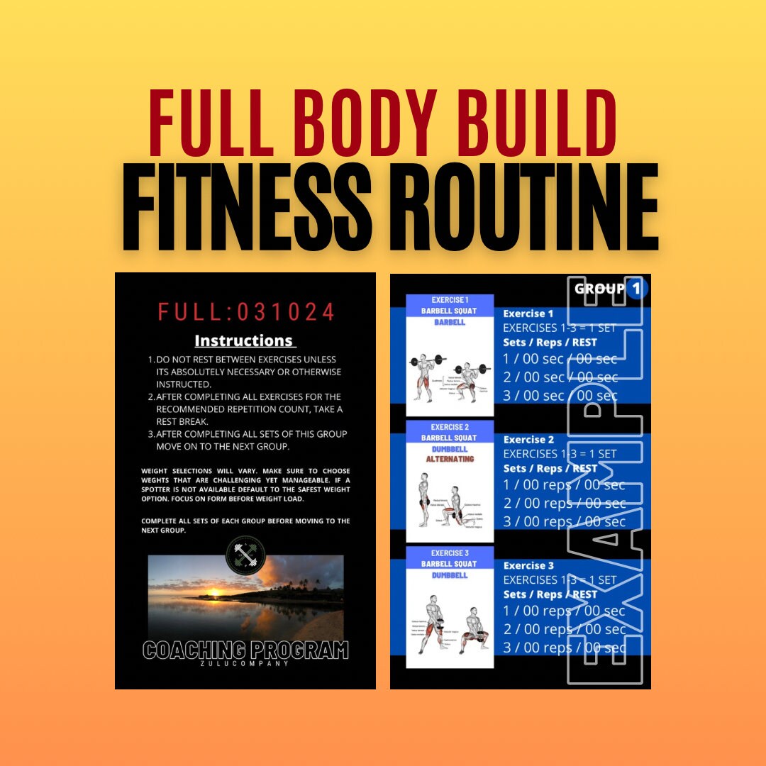 031024 Full Body Routine - Etsy