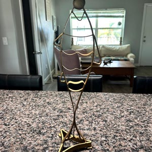 Fish Skeleton Candle Holder Gold Metal  Fishermancore Home Decor Tealight Candleholder