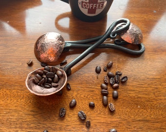 Copper & Steel Coffee Scoop