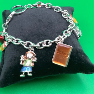 School Charm Bracelet