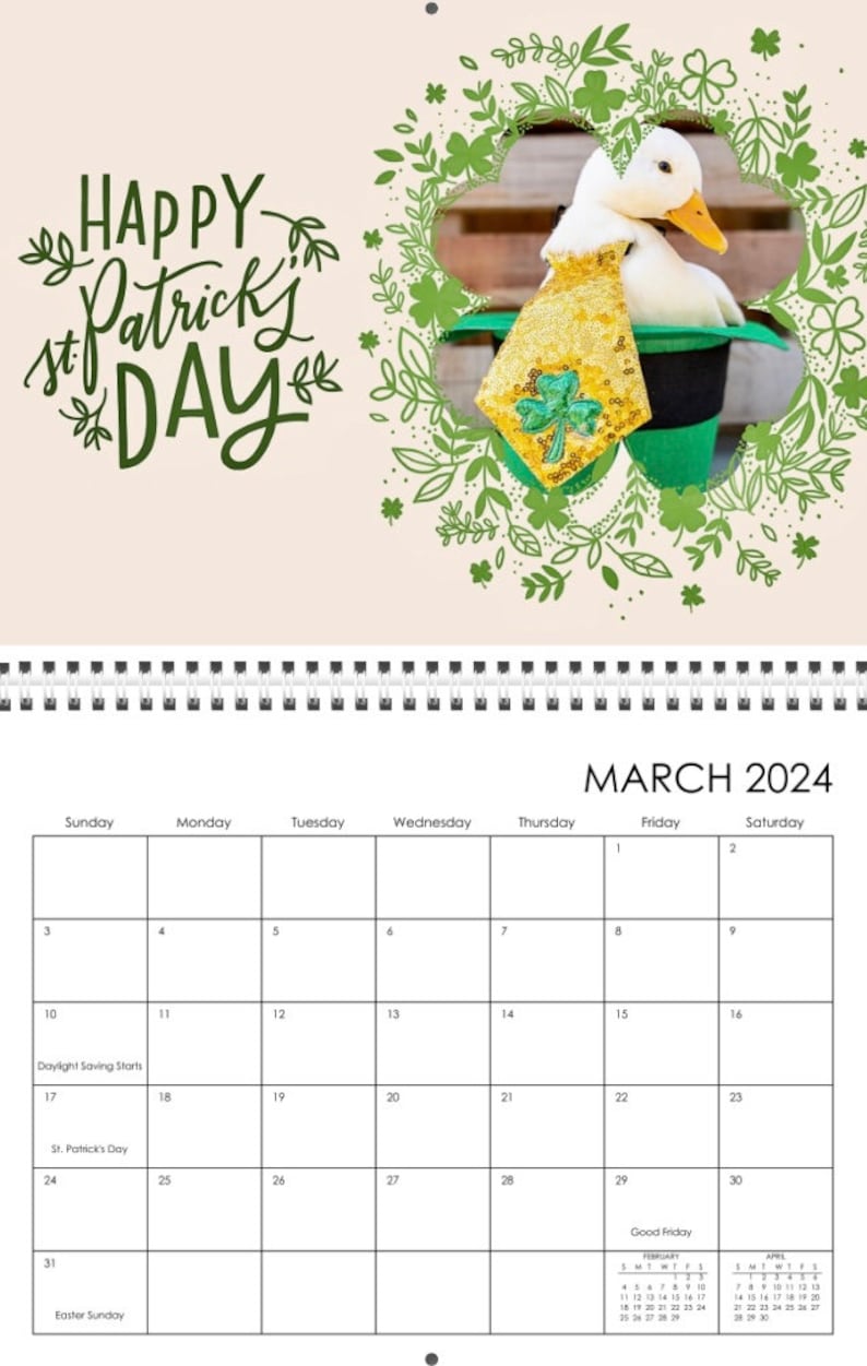 2024 Duck Calendar Etsy