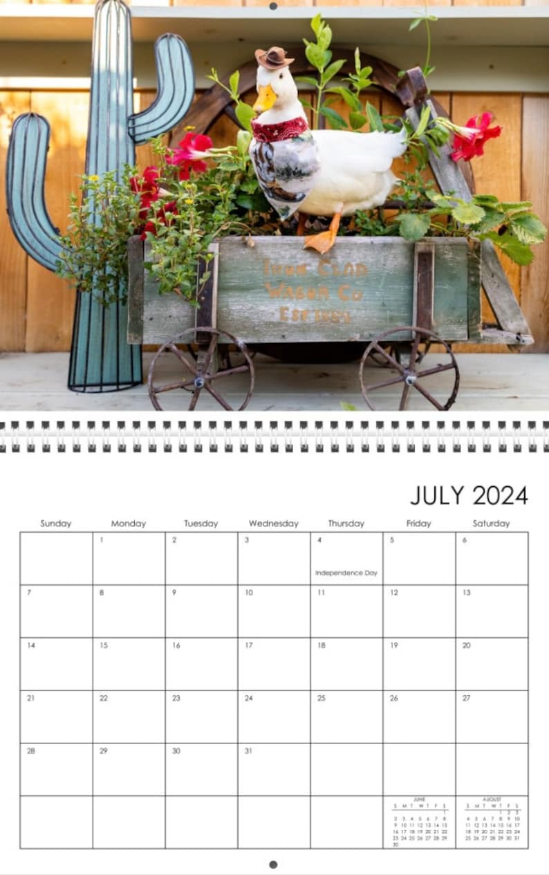 2024 Duck Calendar Etsy