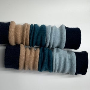 wrist warmers uk, arm warmers, mittens, wrist coverings, hand warmers gloves, very soft and  warm original present, soft cashmere help with cold hands, unique gift, hand cosies, hand warmer, fingerless gloves, spring  colours 2024, beige and blue