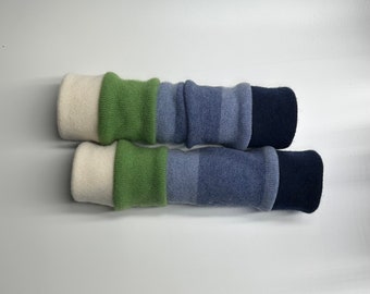 Scaldapolsi / Scaldabraccia in puro cashmere / Originale - Regalo unico /100% cashmere riciclato / Lunghezza e dettagli nella descrizione. Nessun foro per il pollice