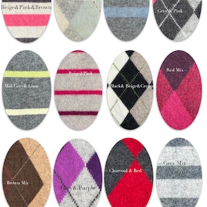 Toppe per gomiti / Cucitura e stiratura facoltative / Foro per rammendo / Toppe riciclate / 100% cashmere / Rinforzi per maglioni / Forma ovale