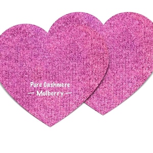 Ellenbogen Flicken / Aufnähen & Aufbügeln optional / Flickloch / Recycelte Flicken / 100% Kaschmir / Pullover Verstärkung / Herzform