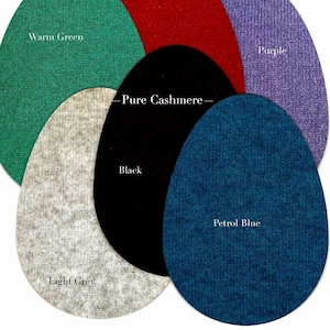 Kasjmier elleboogstukken, reparatiegaten, versleten ellebogen, voor zachte wollen trui - duurzaam verfrissend, paar patches