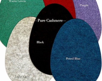 Cashmere Elbow Patches, Repair Holes, Worn elbows,  For  soft Wool Jumper - Sustainable Refreshing, Pair of Patches