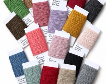 Kaschmir-Stopfgarn, Stickwolle/Garn / Reines, recyceltes 2-fädiges Kaschmir, umweltfreundliches Garn zum Ausbessern/Reparieren