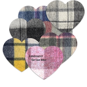 Lammwolle Ellenbogen Patches / Recycelte Lammwolle Ellenbogen Patches / Verstärkungen / Aufnähen & Aufbügeln optional / Flicken / Herzform