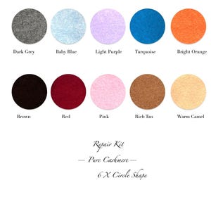 Cashmere Patches, Iron On - Sew On, Jumper Repair (6X)