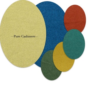 Ellenbogen-Patches für Cashmere-Pullover / Aufnähen & Aufbügeln optional / Flicken Loch / Recycled Patches / 100% Kaschmir / Verstärkungen