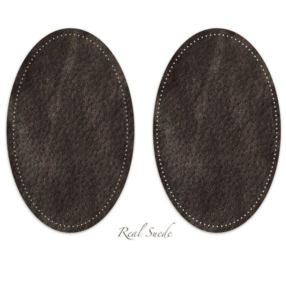 Elbow Patches - Real Suede Jacket Patches -  Recycled Leather Repair Patch -  Suitable for any type of knitwear - Jackets -  Sew on patch