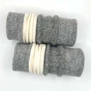 Wrist Warmers / 100% Cashmere Arm Warmers /  Valentines Gift / Boho - Refined style Recycled  Cashmere  / No Thumb Hole / Gift For Mums