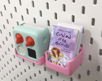 Ikea Skadis Yoto Mini Shelf & Card Holder, Card Bucket, Skadis Shelf, Peg Board, Yoto Mini Tidy, Audio Card Organiser,