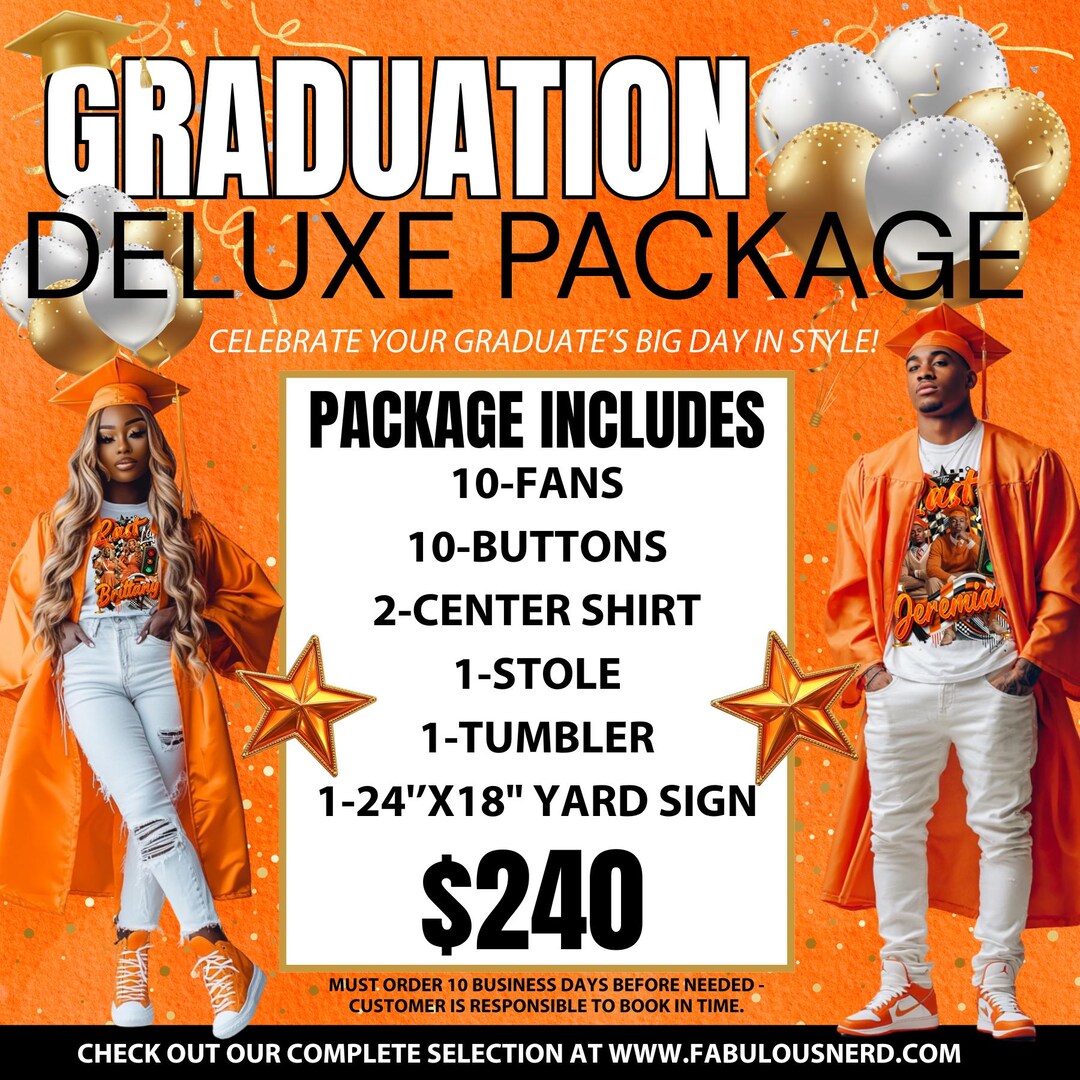 Deluxe Graduation Bundle Package - Etsy