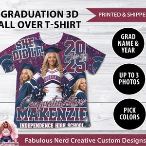 Custom Graduation 3D T-Shirts, All Over Graduation Shirt
