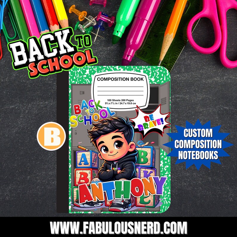 Custom Composition Notebooks - Etsy