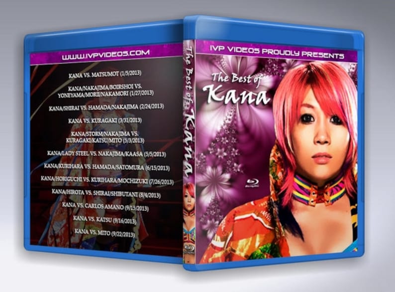 Best of Kana Asuka Single Disc Blu-Ray with Cover Art Wrestling image 1