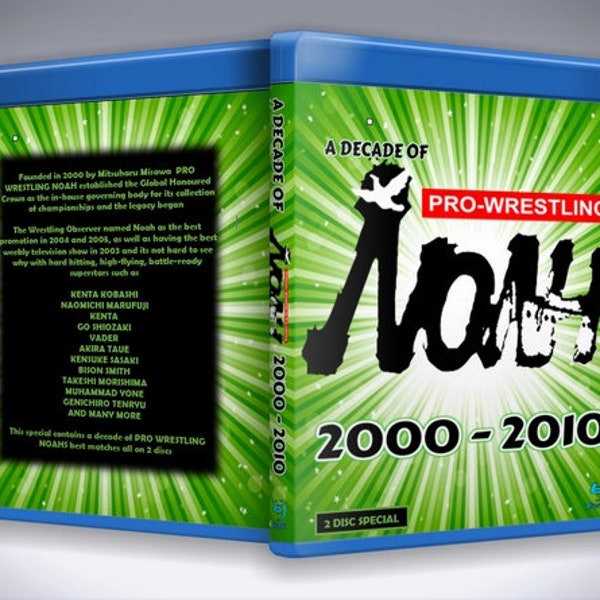 A decade of Pro Wrestling NOAH 2 Discs with Cover Art