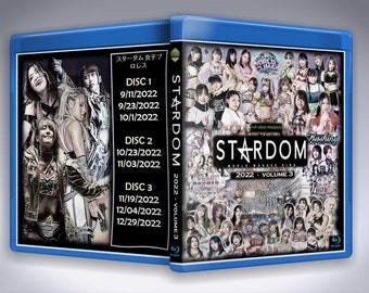 Stardom in 2022 Volume 3 3 Discs with Cover Art Joshi Puroresu Women Wrestling