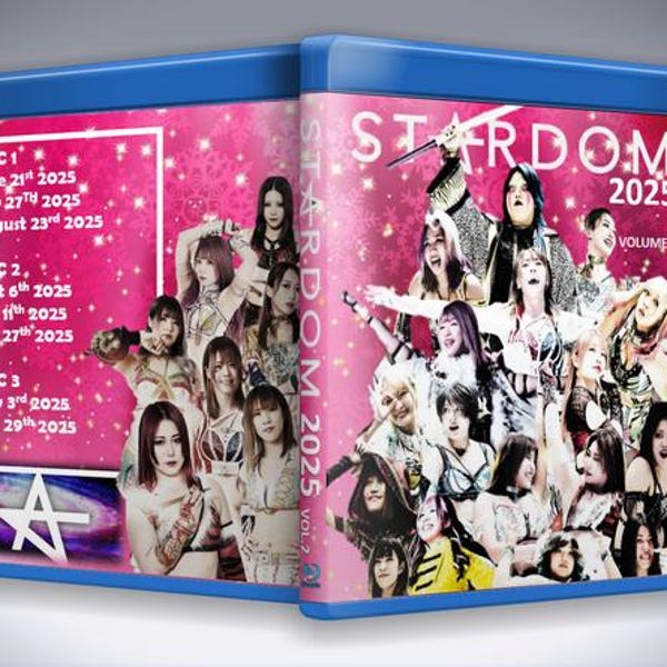 Stardom in 2025 V.2 (3 Disc Blu-Ray With Cover Art) Pro Wrestling NJPW Japanese Puroresu Joshi Women