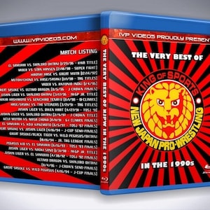 NJPW Best of the 1990s Blu-Ray single disc with cover art pro wrestling.