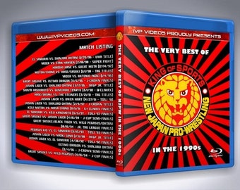 NJPW Best of the 1990s Blu-Ray single disc with cover art pro wrestling.
