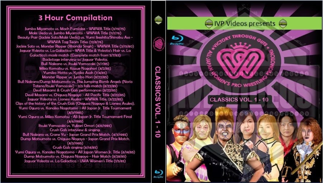 AJW Joshi Classics Volumes 1-10 Single Disc Blu-ray With