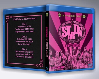 Stardom in 2021 V.2 Three Disc Blu-Ray with Cover Art Joshi Wrestling Puroresu