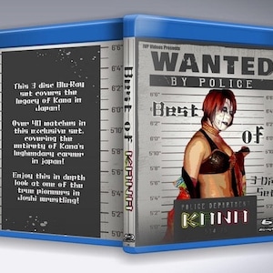 Legacy of Kana Asuka Three Disc Blu-Ray with Cover Art Joshi Wrestling Puroresu