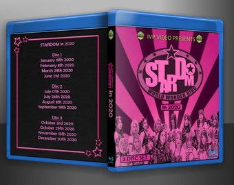 Stardom in 2020 Three Disc Blu-Ray with Cover Art Joshi Wrestling Puroresu