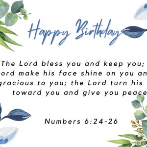 Bible Verse Birthday Card