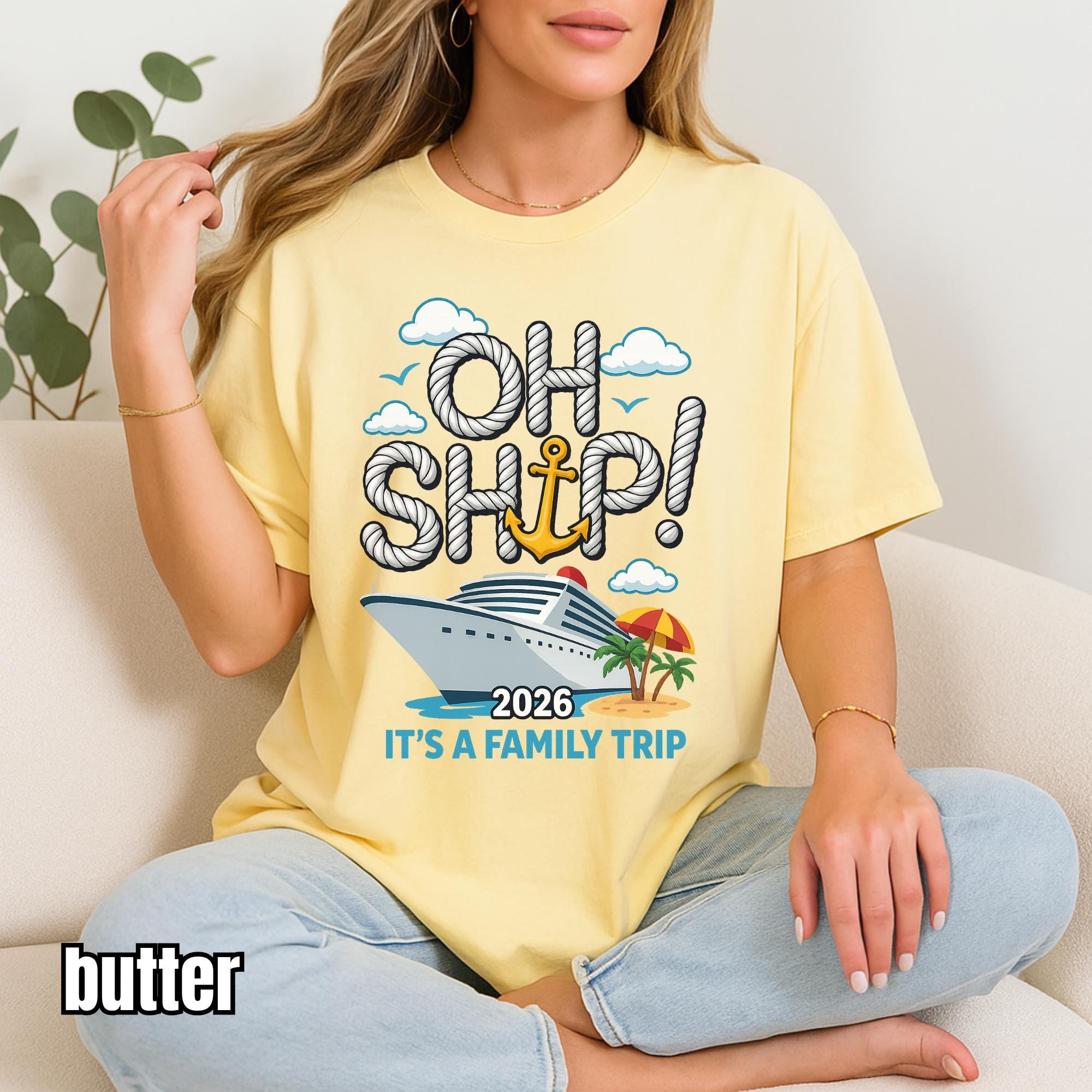 Oh Ship It's a Family Trip 2026 Shirt Matching Family Cruise Tee ...