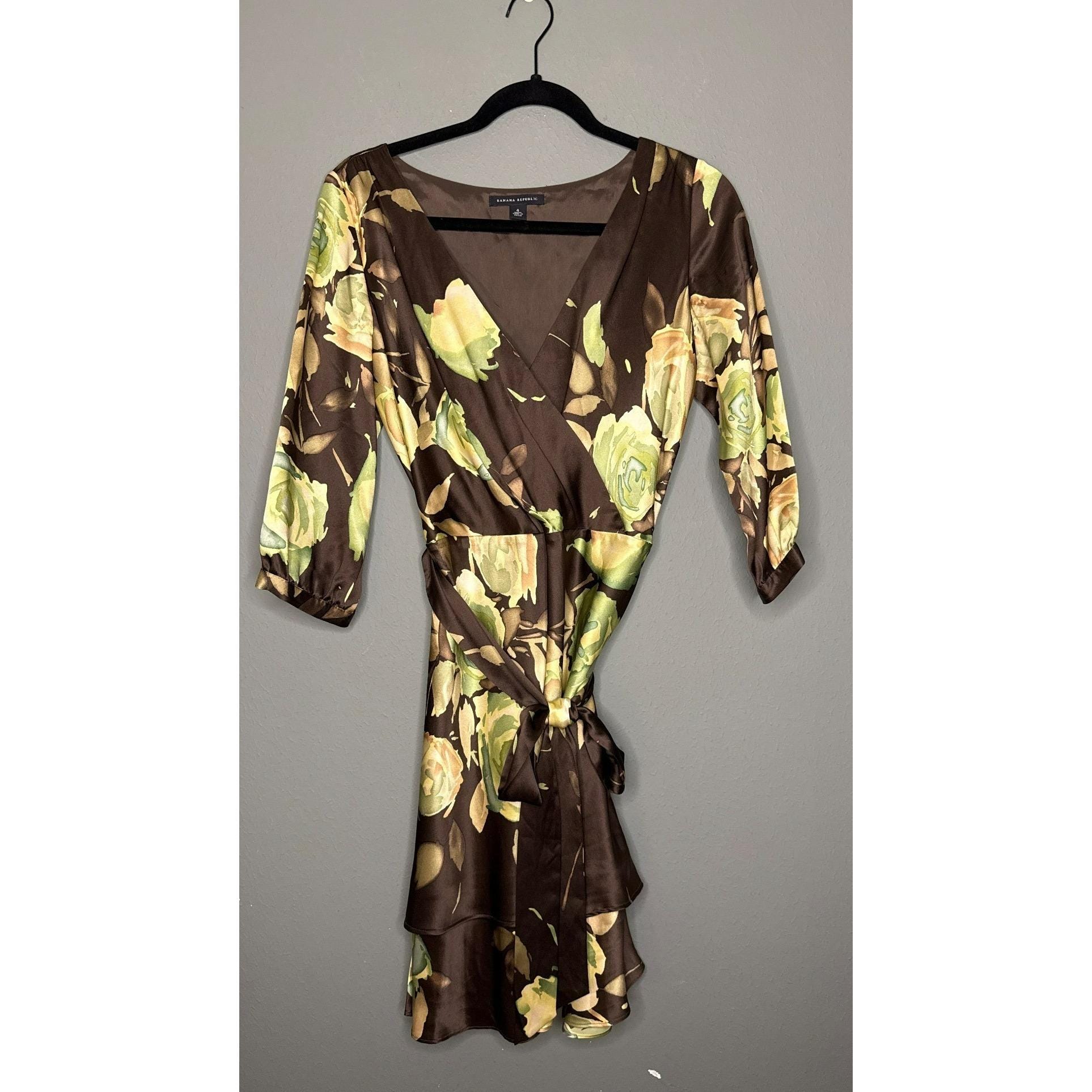 Banana Republic Wrap Dress - Etsy Banana Republic Wrap Dress - Etsy