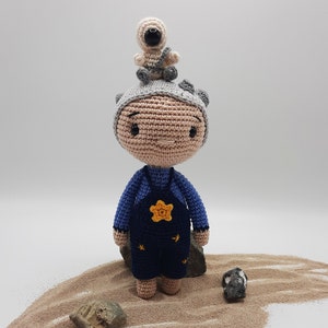 Crochet pattern Moon Man Mika / PDF / German / Man in the Moon / Astronaut