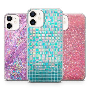Glitter Imitation Phone Case Aesthetic Cover for Pixel 8 7 6A, iPhone 15 14 13 12 Pro 11  for Samsung S23 S22 A73 A53 A13