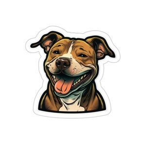 Pitbull Dog Decal - Weather-resistant Vinyl