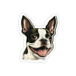 Boston Terrier Dog Decal - Weather-resistant Vinyl