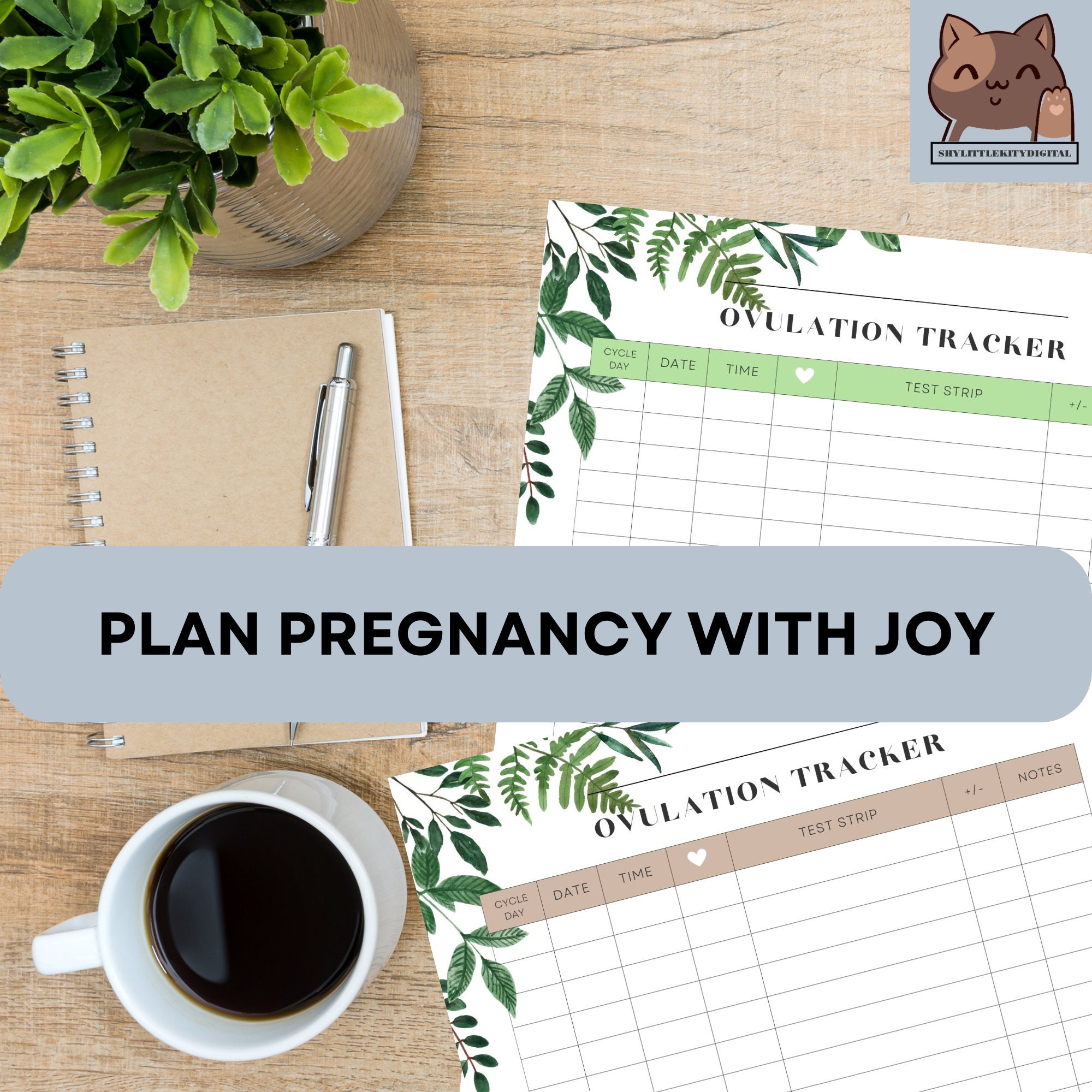 Ovulation Tracker Ovulation Test Strips Log Book Ovulation Etsy