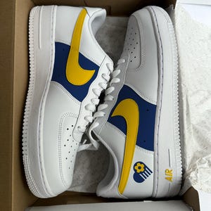 Custom Air Force 1 Blue and Yellow