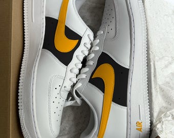 Pittsburgh Air Force 1 Custom Schwarz und Gelb