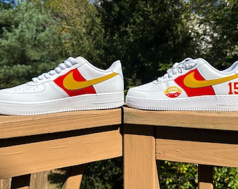 Kansas City Chiefs inspirierte Air Force 1, passend zum Häuptlings-Shirt