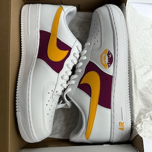 Washington Air Force 1 Custom True Burgund und Gelb