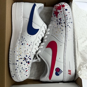 Barcelona Air Force 1 Custom Red and Blue