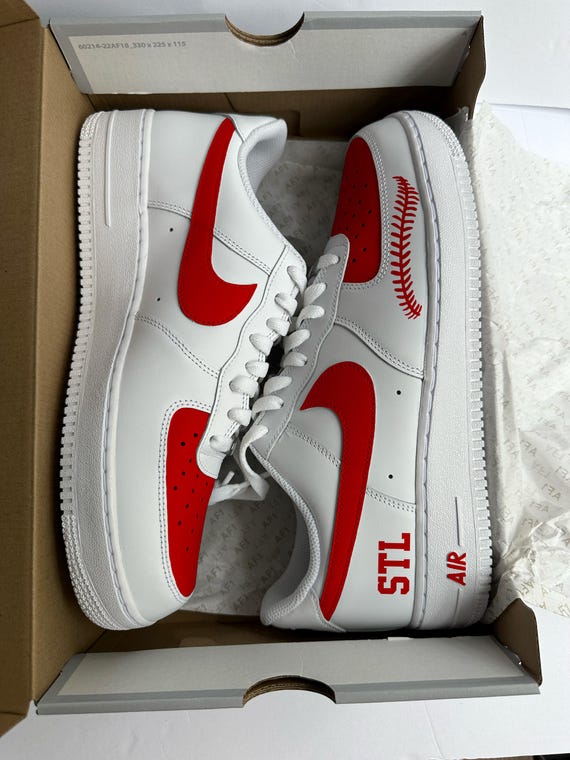 red stitching air force 1