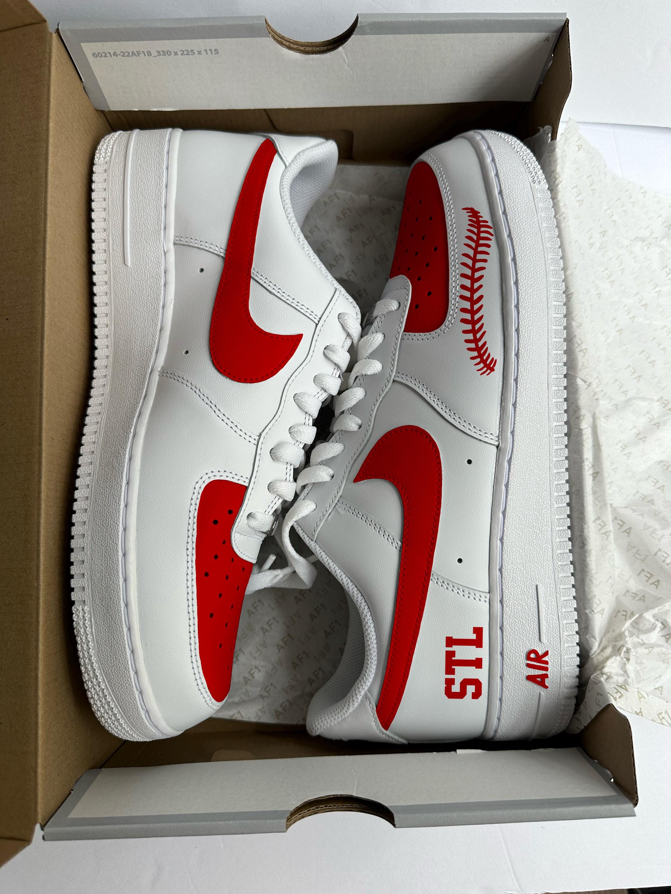 St Louis Air Force 1 Custom Red - Etsy