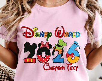 Custom Disney Trip 2026 Shirt, Disney Crew, Disney Family Vacation Shirt, Disney Family Matching Shirt, Disneyworld Shirt, Disneyland Squad